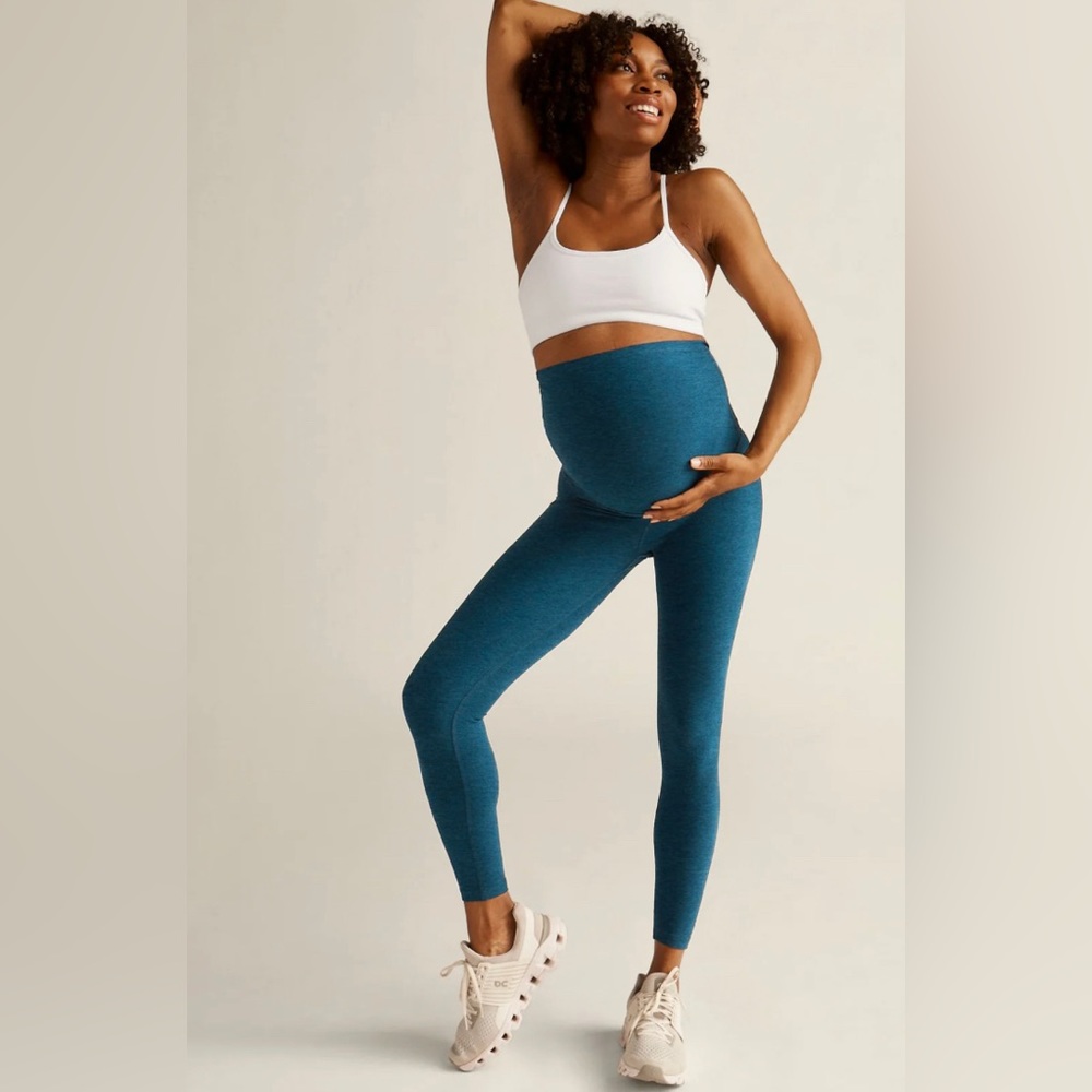 Beyond The Bump Spacedye Love the Bump Midi Maternity Legging